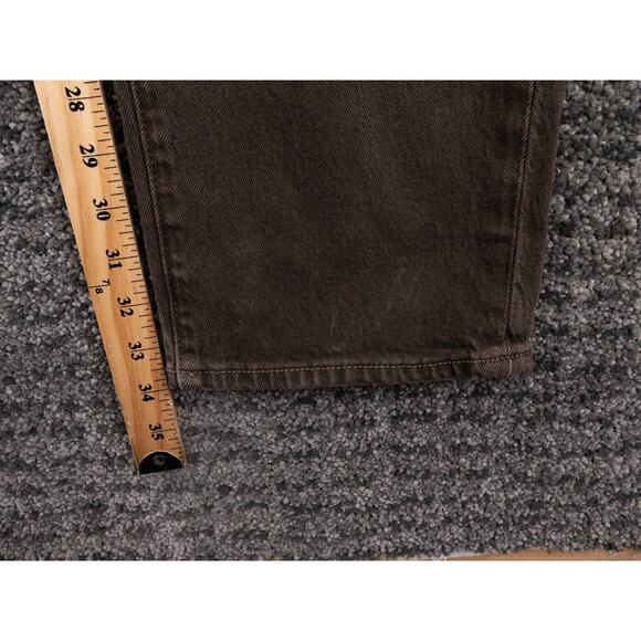 Abercrombie & Fitch Jeans Mens 36x34 Brown Vintage Stretch Straight Preppy NWT - Picture 8 of 16